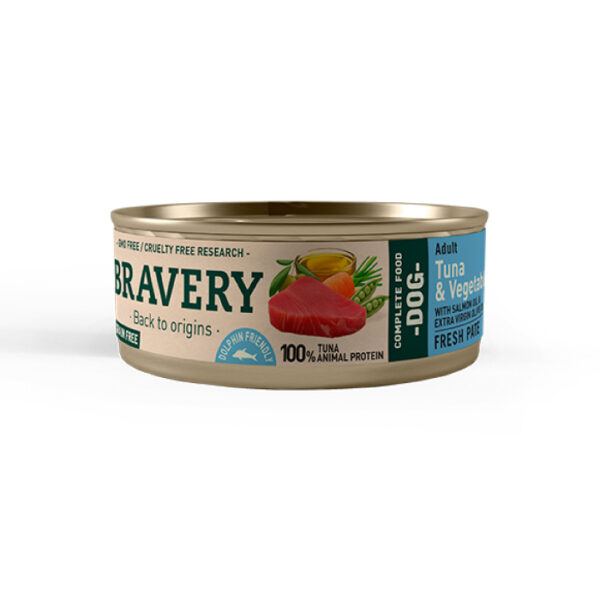 Bravery Lata Tuna and Vegetables Adult Dog 80gr - Imagen 1
