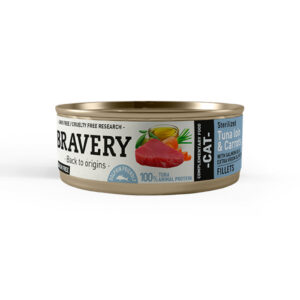 Bravery Lata Tuna Loin & Carrots Sterilized Cat 70gr
