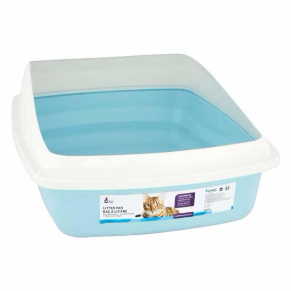 Cat Love Baño Gato Con Bordes Color Celeste/Gris - Imagen 1