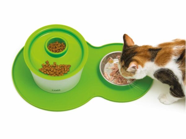 Catit Alfombra Protectora Anti Derrames Bebedero Con Plato - Imagen 2