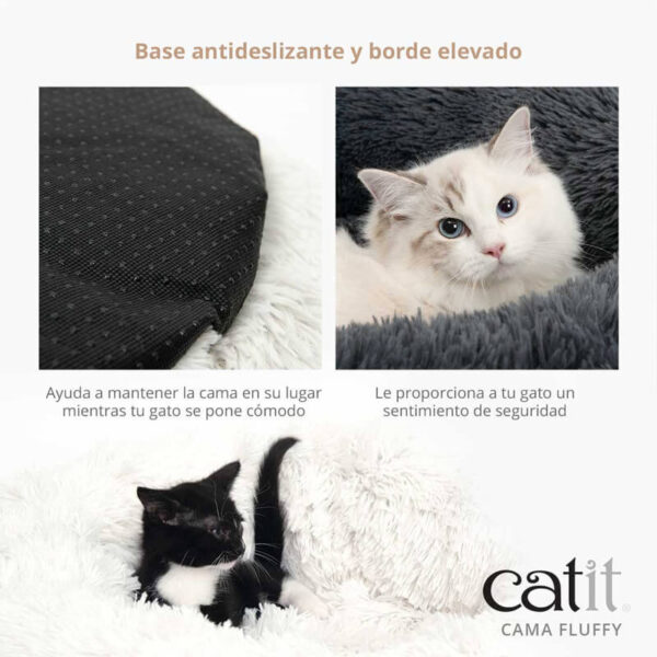 Catit Cama Fluffy Gato Blanca - Imagen 5