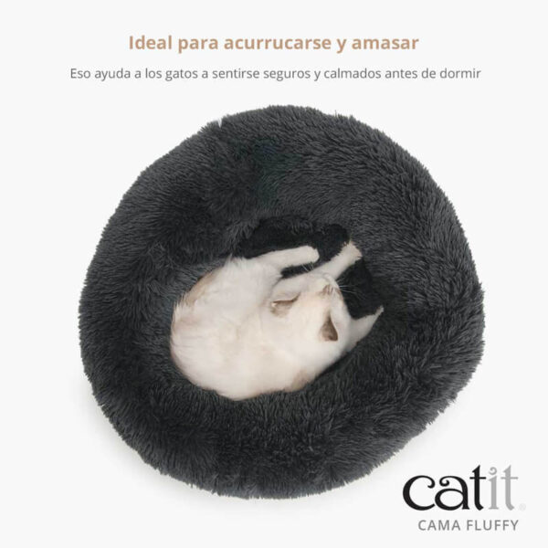 Catit Cama Fluffy Gato Blanca - Imagen 2