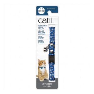 Catit Collar Gato Diseño Azul con Flores