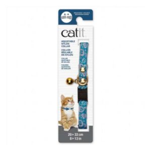 Catit Collar Gato Diseño Azul Corazones Rosa