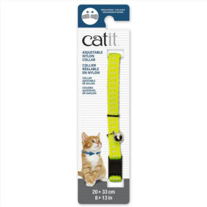 Catit Collar Gato Reflactante Color Amarillo