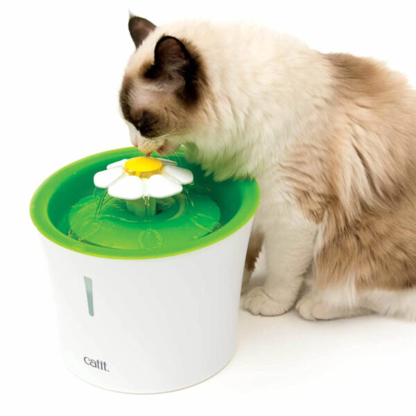 Catit Combo Fuente Flor 3 lts + Alfombra Cacahuete con Plato - Imagen 2