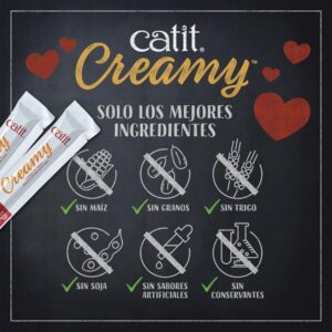 Catit Creamy Cremoso Gato Sabor Atun  4 Tubos - Imagen 2
