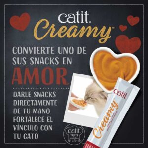Catit Creamy Cremoso Gato Sabor Atun  4 Tubos - Imagen 3