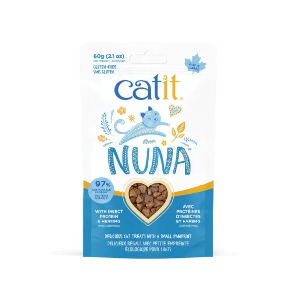 Catit Nuna Proteina de Insecto y Arenque Gato 60gr - Imagen 1