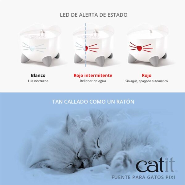 Catit Pixi Fuente Para Gato 2.5lts Color Menta - Imagen 2