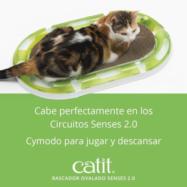 Catit Rascador Ovalado Carton Para Gato - Imagen 4