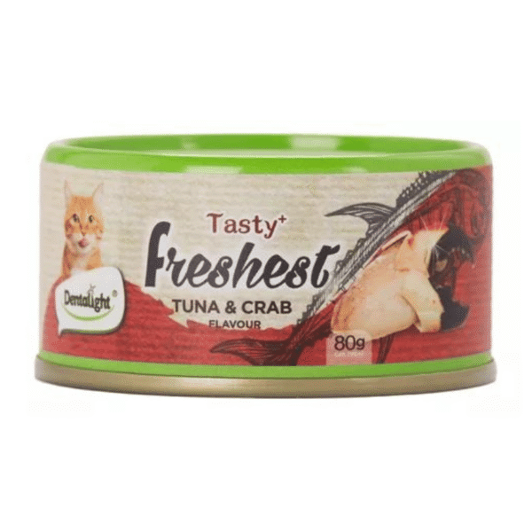 Dentalight Lata Tasty Freshest Atún y Cangrejo 80gr - Imagen 1