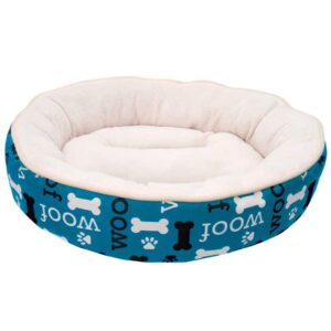 Dogit Cama Perro Dreamwell Woof Redonda 53cms Azul