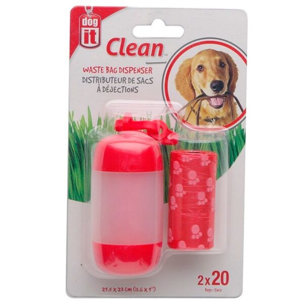 Dogit Dispensador de Bolsas Fecas Perro + 2 Rollos - Imagen 1