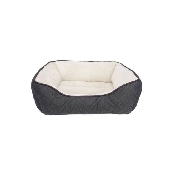 Dogit Dreamwell Cama Rectangular Gris / Blanco - Imagen 1