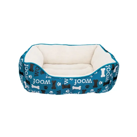 Dogit Dreamwell Cama Rectangular Woof Azul - Imagen 1