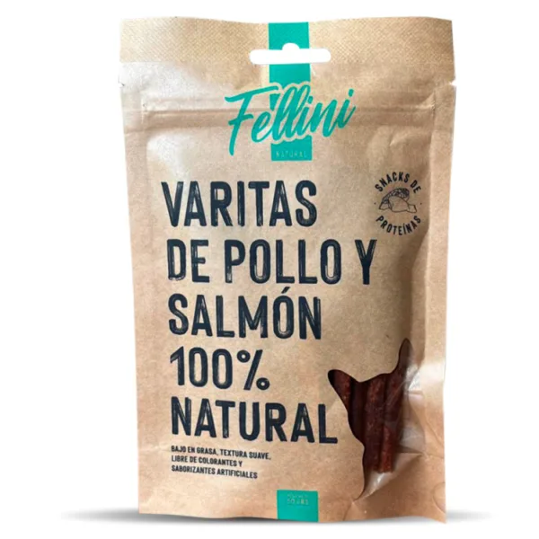 Fellini Varitas de Pollo y Salmón 12Und - Imagen 1