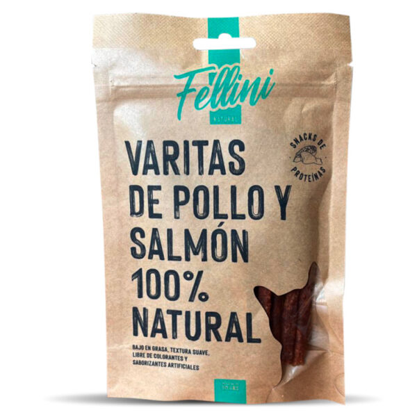 Fellini Varitas de Pollo y Salmón 12Und - Imagen 1