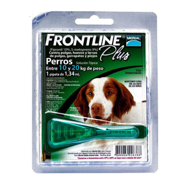 Frontline Plus Pipeta Perro 10 a 20Kg - Imagen 1
