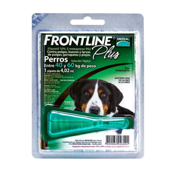 Frontline Plus Pipeta Perro 40 a 60Kg - Imagen 1