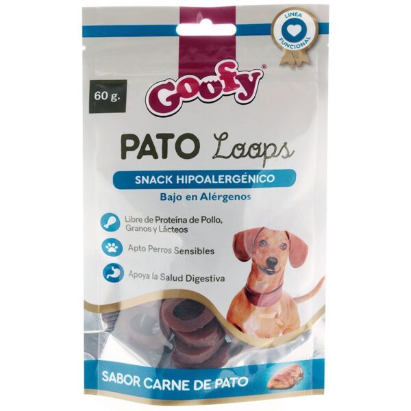 Goofy Pato Loops Hipoalergénico Perro 60gr - Imagen 1