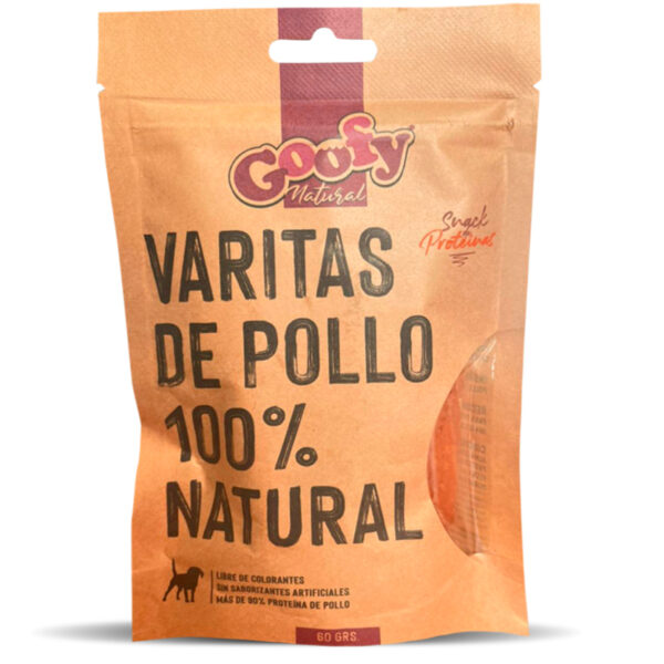 Goofy Varitas de Pollo Natural 60 gr - Imagen 1