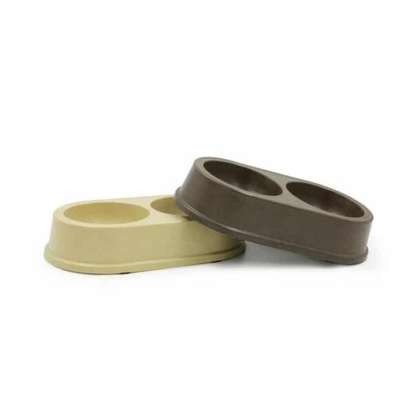 Hey Plato Ecologico Doble Bamboo Perros y Gatos 600ml - Imagen 2
