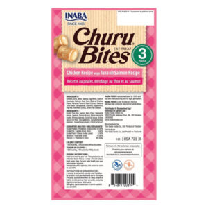 Inaba Churu Bites Gato Atun y Salmon 3 Tubos - Imagen 2