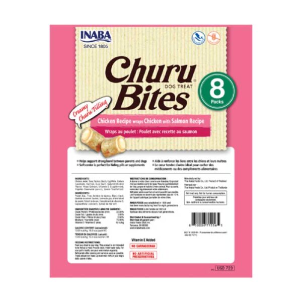 Inaba Churu Bites Perro Sabor Pollo y Salmon 8 Pack - Imagen 2