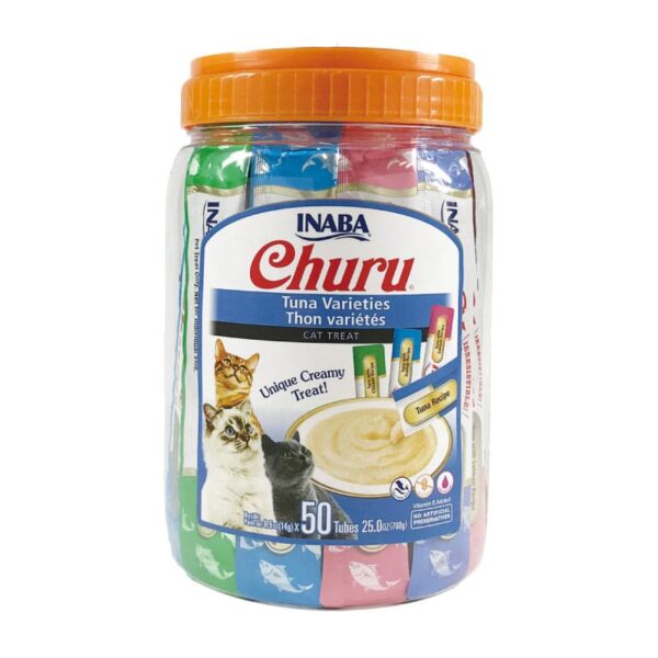 Inaba Churu Gato Mix Sabor Atun 50 Tubos - Imagen 1