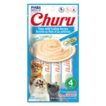 Inaba Churu Gato Sabor Atún y Ostion 4 Tubos