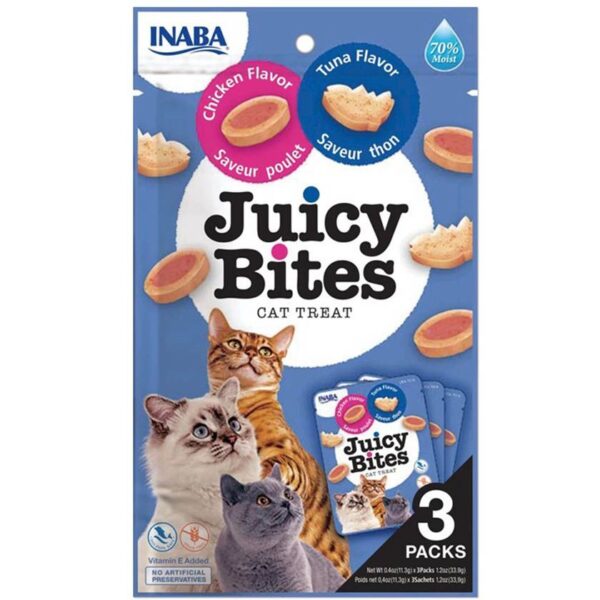 Inaba Juicy Bites Gato Sabor Atún y Pollo - Imagen 1