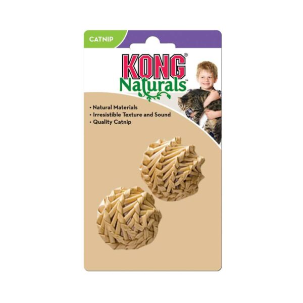 Kong Naturals Straw Ball Pack x 2 - Imagen 2