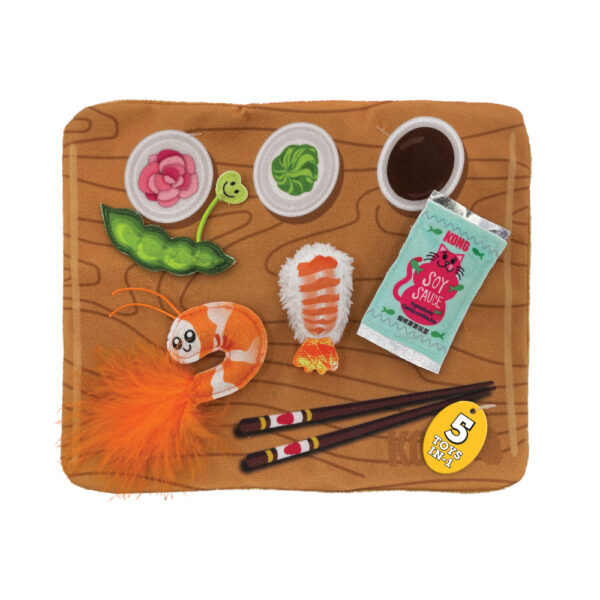 Kong Pull-A-Partz Sushi Cat - Imagen 2