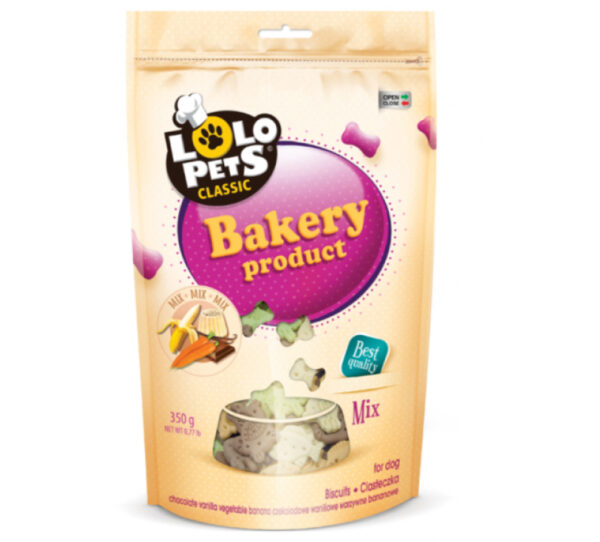 Lolo Pets Mix Galletas Huesitos Medium 350 gr - Imagen 1