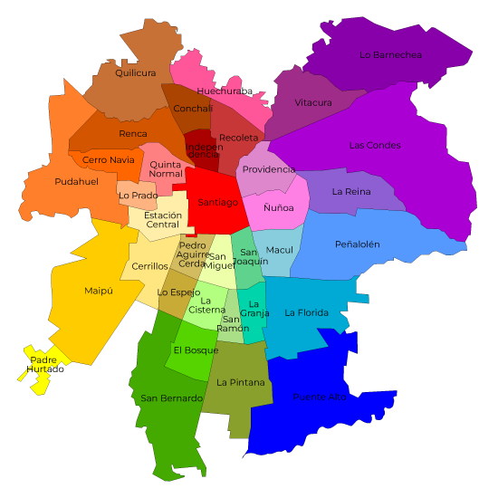 Mapa Santiago Mapa Santiago