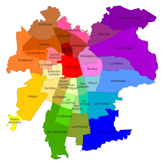 Mapa Santiago