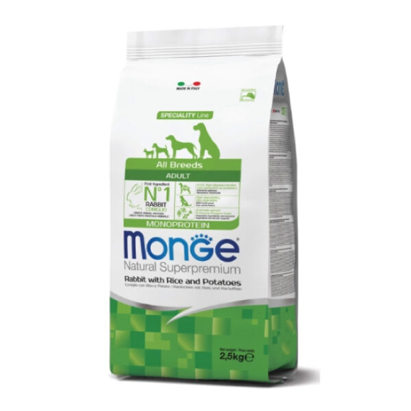 Monge All Breeds Rabbits Canino 2.5Kg - Imagen 1