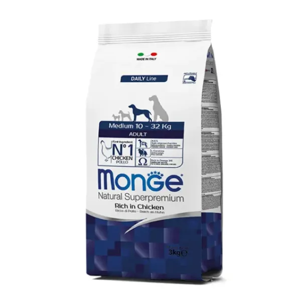 Monge Medium Adult Chicken 3Kg - Imagen 1