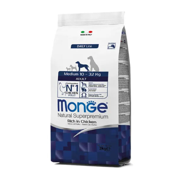 Monge Medium Adult Chicken 3Kg - Imagen 1