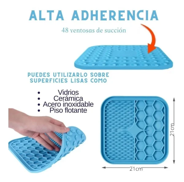Mpets Lick Mat Large 21 x 21cm Perro Gato - Imagen 4