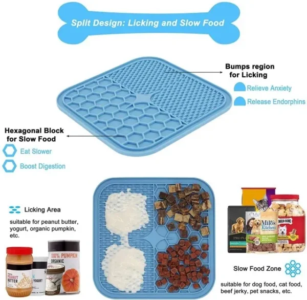 Mpets Lick Mat Large 21 x 21cm Perro Gato - Imagen 2