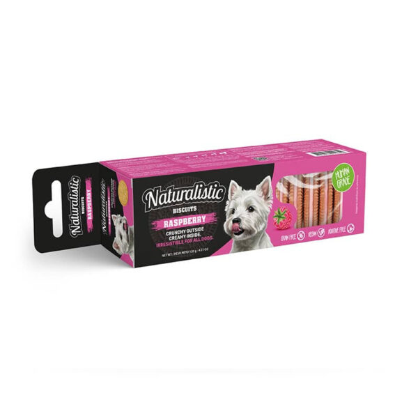 Naturalistic Biscuits Raspberry Cream 120 Gr - Imagen 1