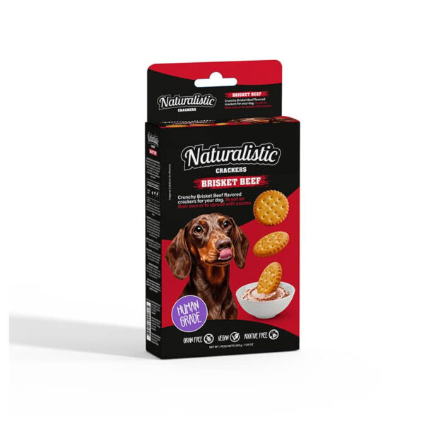 Naturalistic Crackers Brisket Beef 200 Gr - Imagen 1