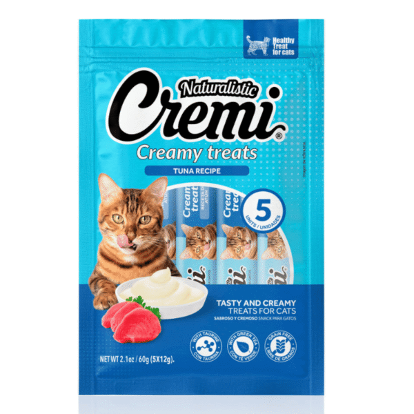 Naturalistic Cremi Gato Sabor Atún 5 Tubos - Imagen 1