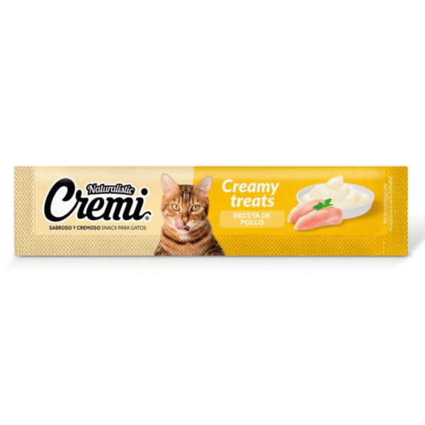 Naturalistic Cremi Gato Sabor Pollo 5 Tubos - Imagen 3