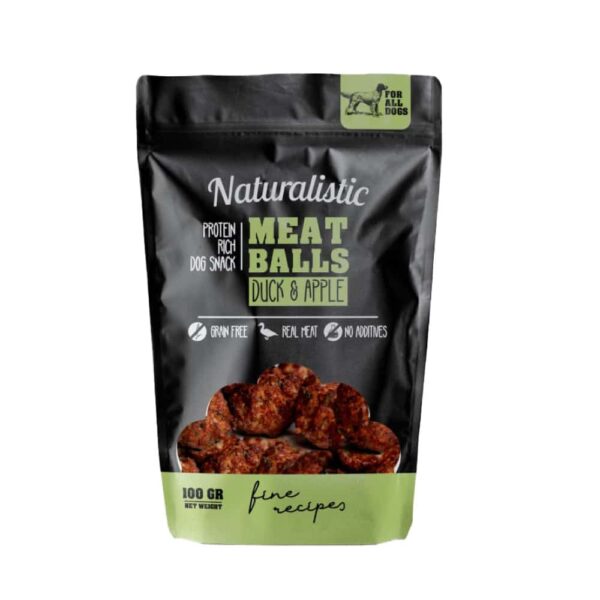 Naturalistic MeatBalls Pato & Manzana 100gr - Imagen 1