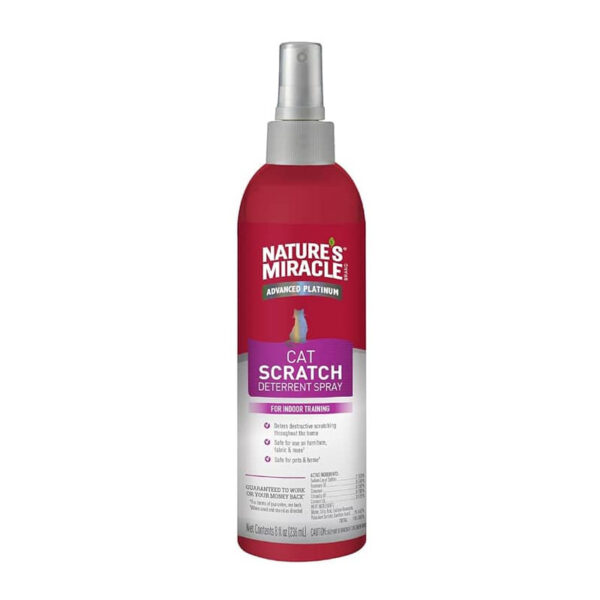 Natures Miracle Cat Scratch / No Rasguños Repelente Spray 236 Ml - Imagen 1