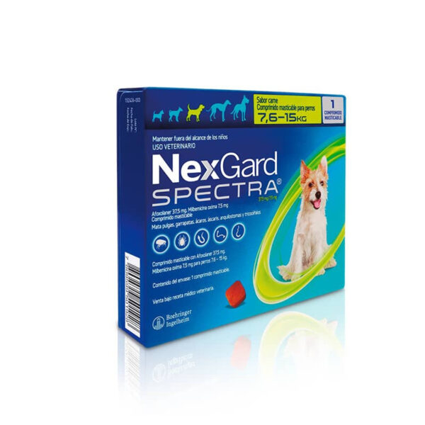 Nexgard Spectra Perro 7.6 a 15kg 3 Comprimidos - Imagen 1