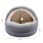 Pawise Cama Iglú Para Gato con Felpa - Imagen 3